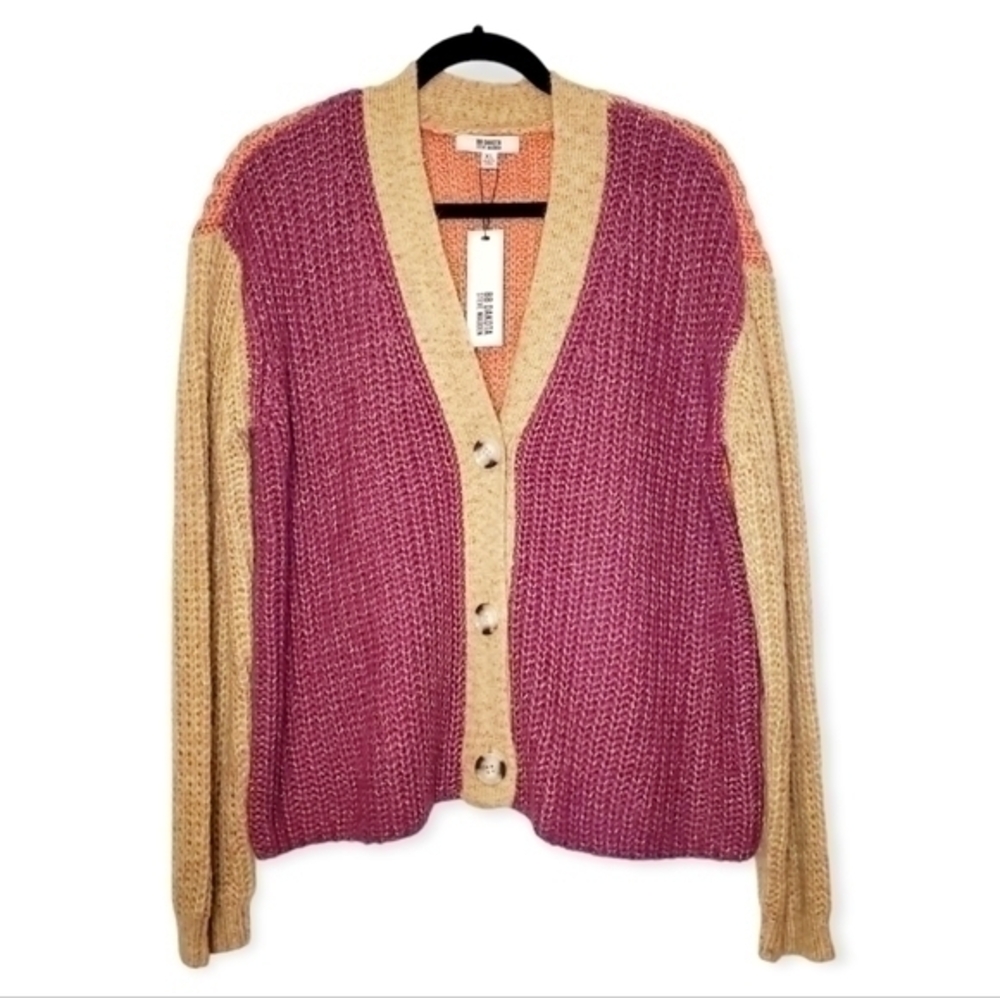 NWT BB Dakota by Steve Madden Colorblock Cardigan